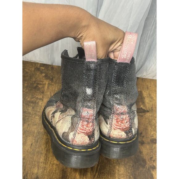 Dr Martens x New Order 1460 Power Corruption And Lies Soft Leather Boots Rare 10 - Picture 5 of 12